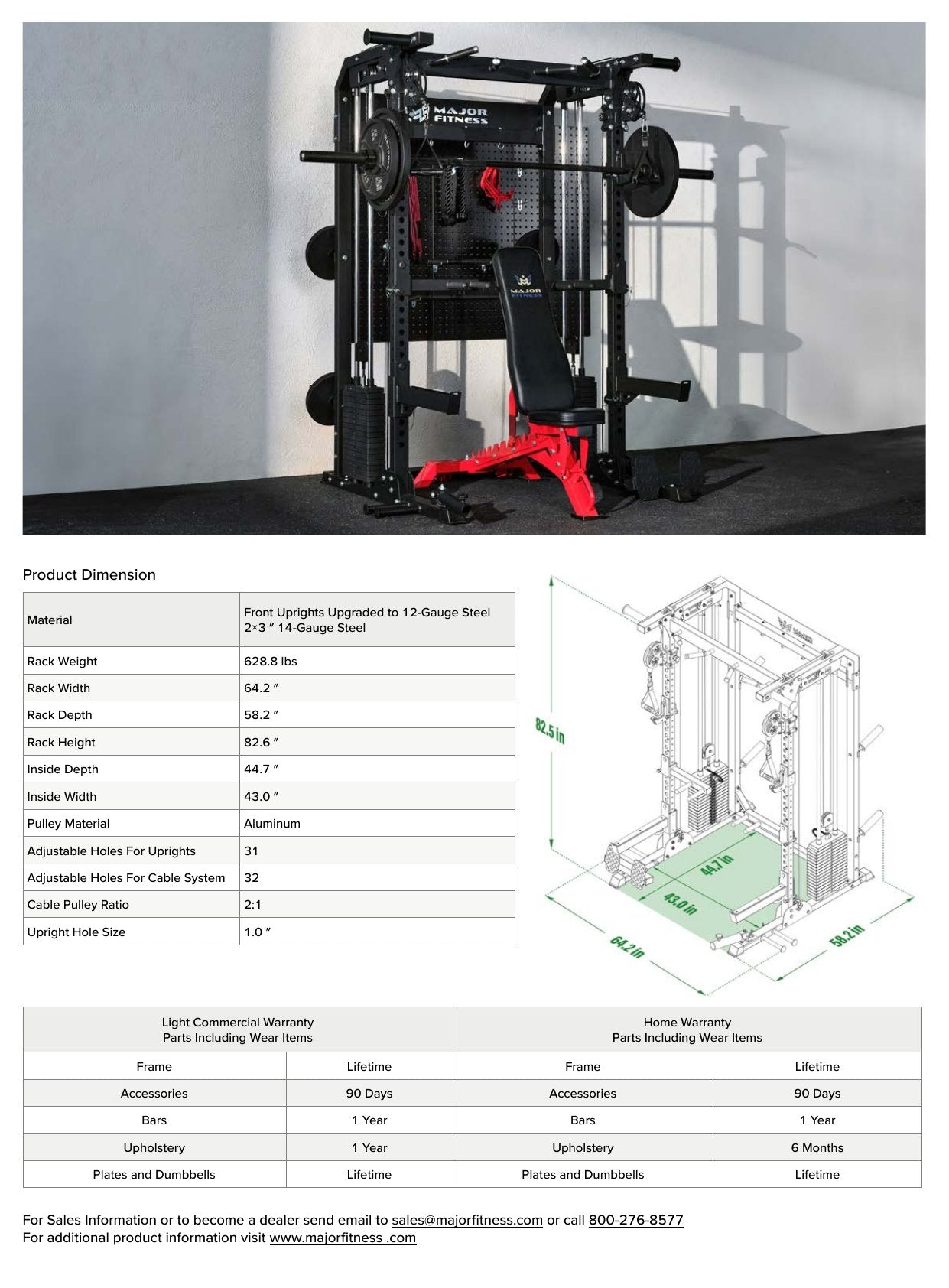 Major Fitness F22 Pro Power Rack