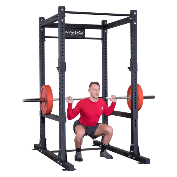 Body-Solid SPR1000 Commercial Power Rack – Base Rack w/ Safeties