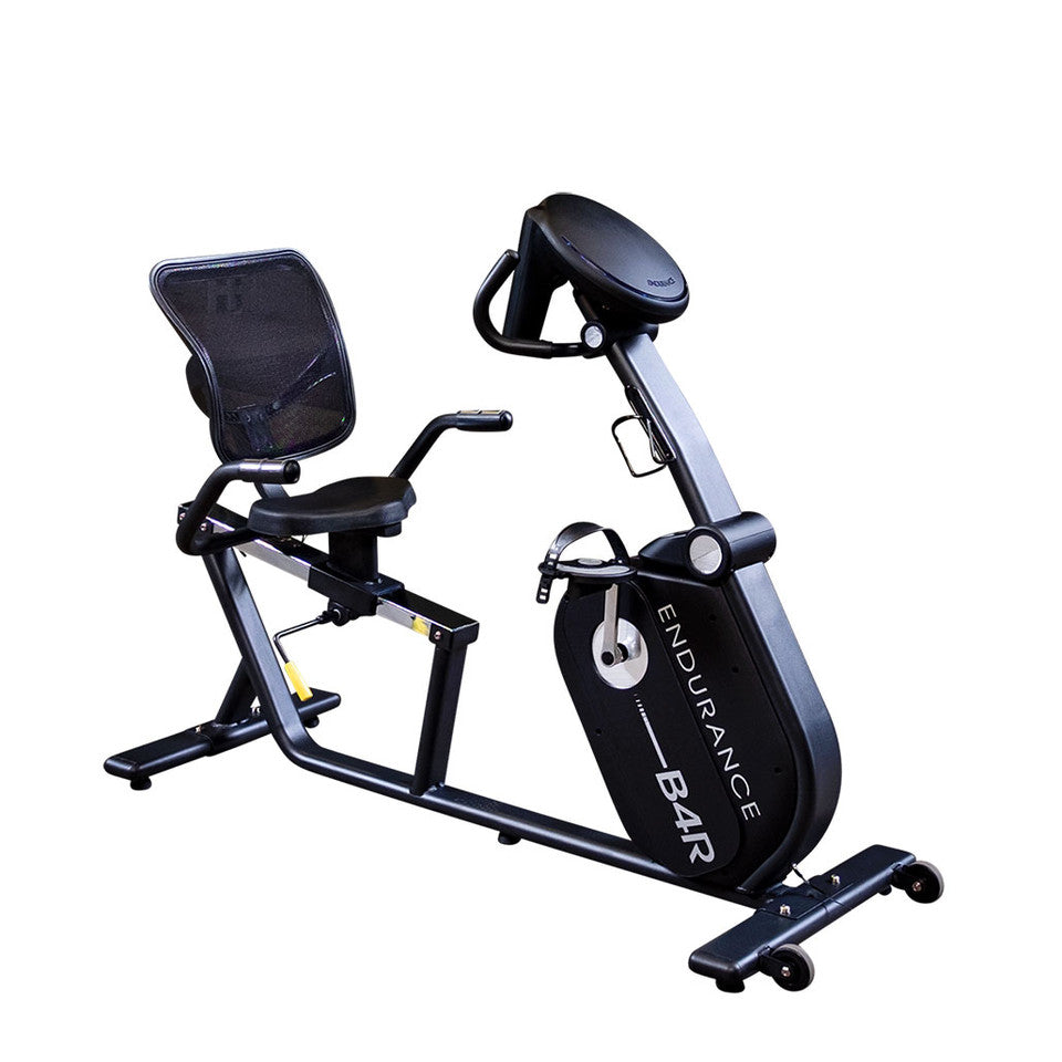 Body-Solid B4R Recumbent Bike - alternate side angle highlighting ergonomic design