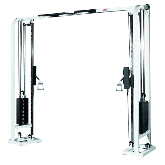 York Barbell ST Cable Crossover - full machine setup showing cable crossover functionality