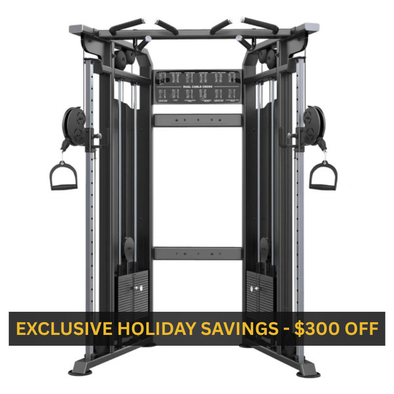 EVOLGEAR Dual Adjustable Pulley – Commercial Cable Functional Trainer