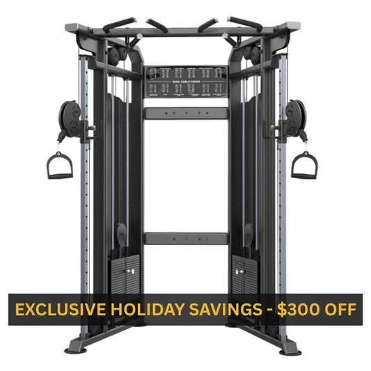 EVOLGEAR Dual Adjustable Pulley – Commercial Cable Functional Trainer