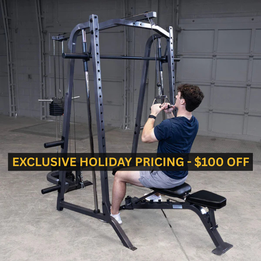 Body-Solid Powerline Smith 7 Degree Package, Includes Lat Pulldown & Adjustable Bench