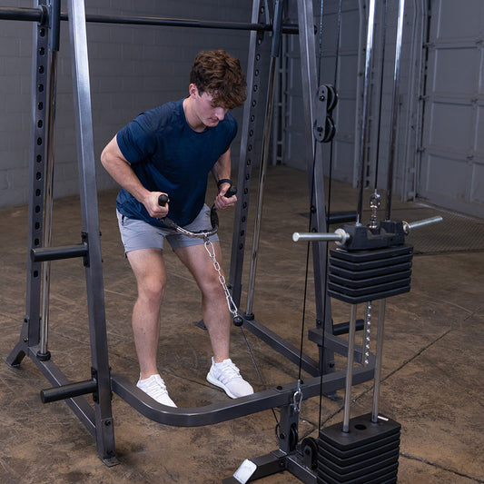 Body-Solid Powerline Smith 7 Degree Package, Includes Lat Pulldown & Adjustable Bench