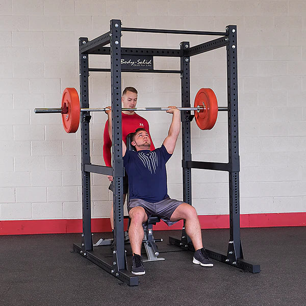 Body-Solid SPR1000 Commercial Power Rack – Base Rack w/ Safeties