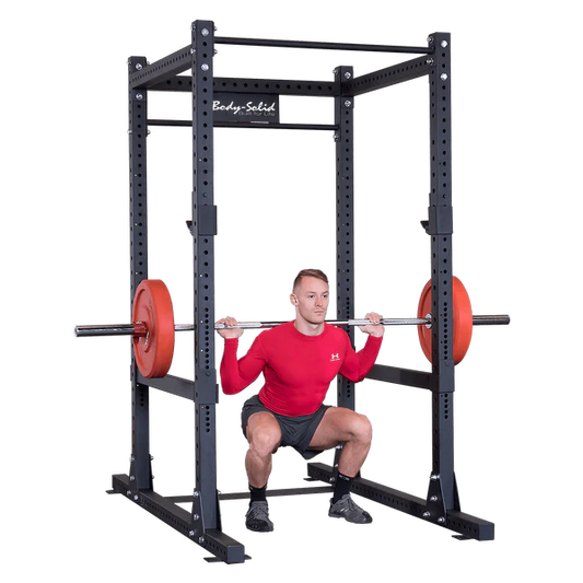 Body-Solid SPR1000 Commercial Power Rack – Base Rack w/ Safeties