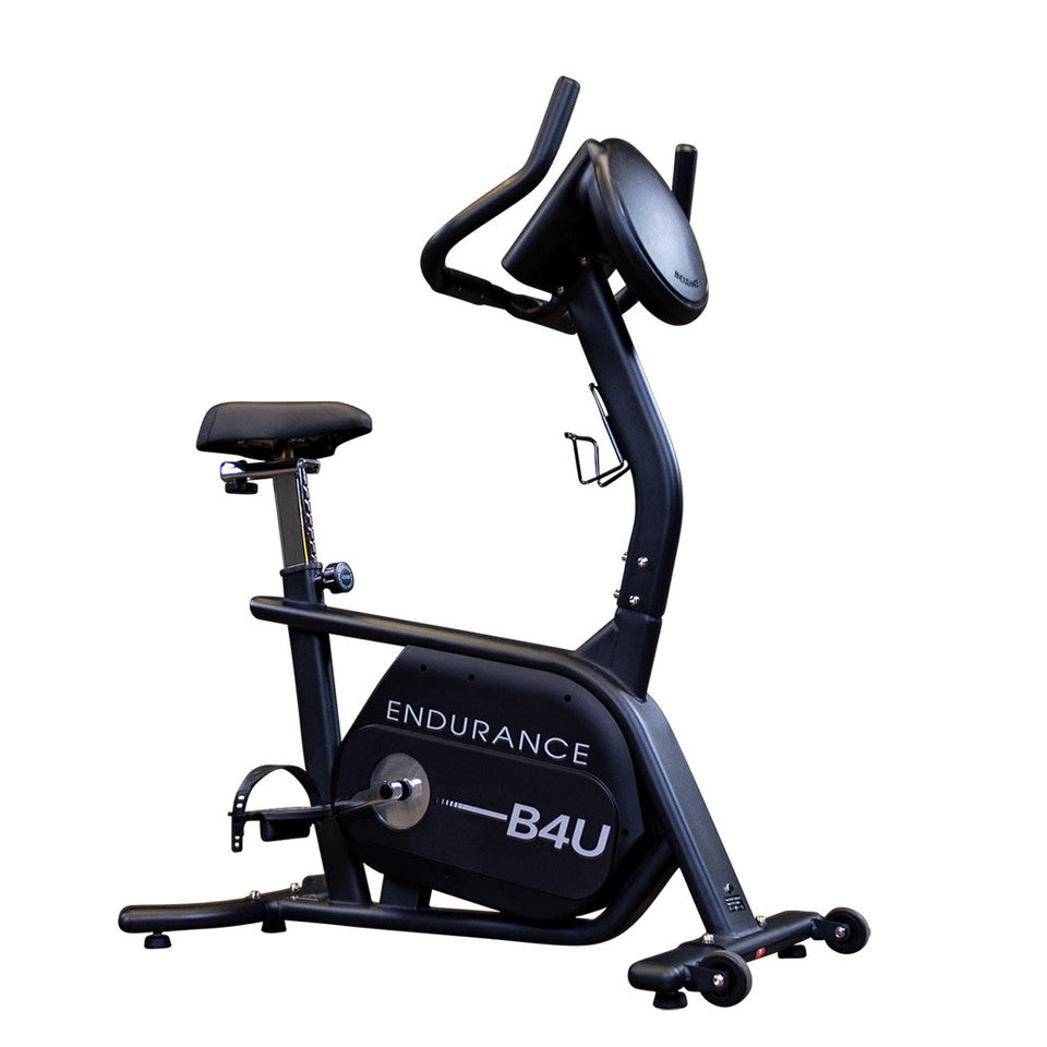 Body-Solid B4U Upright Bike - alternate side angle showing resistance system