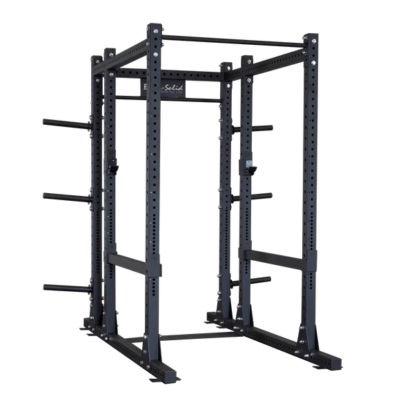 Body-Solid PCL Power Rack SPR1000 - cutout view of back extension attachment