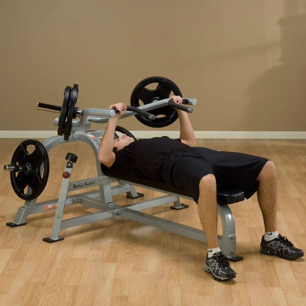  Body-Solid Powerline Bench - person performing bench press exercise