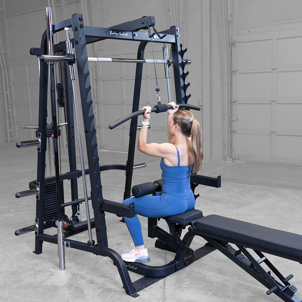Body-Solid Series 7 Package - lat attachment system alternate angle