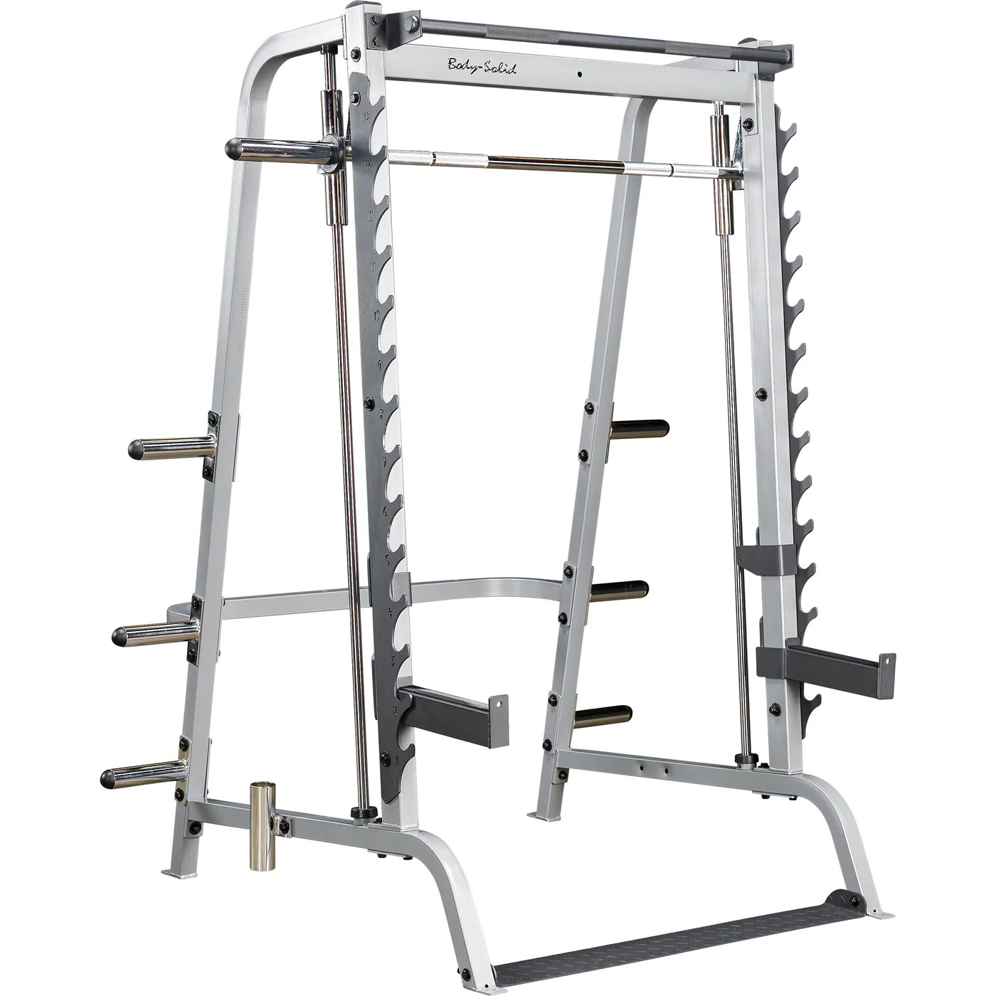 Body-Solid Series 7 Smith Machine GS348Q - cutout view highlighting frame construction