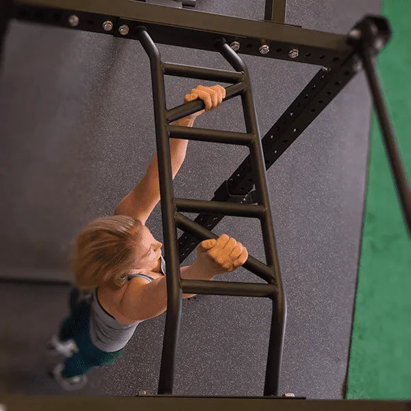 Body-Solid SPR1000DB Double Power Rack - side angle view showing dual rack configuration