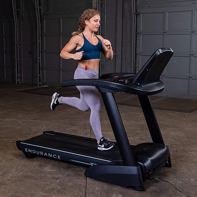 Body-Solid T25 Folding Treadmill - Side View