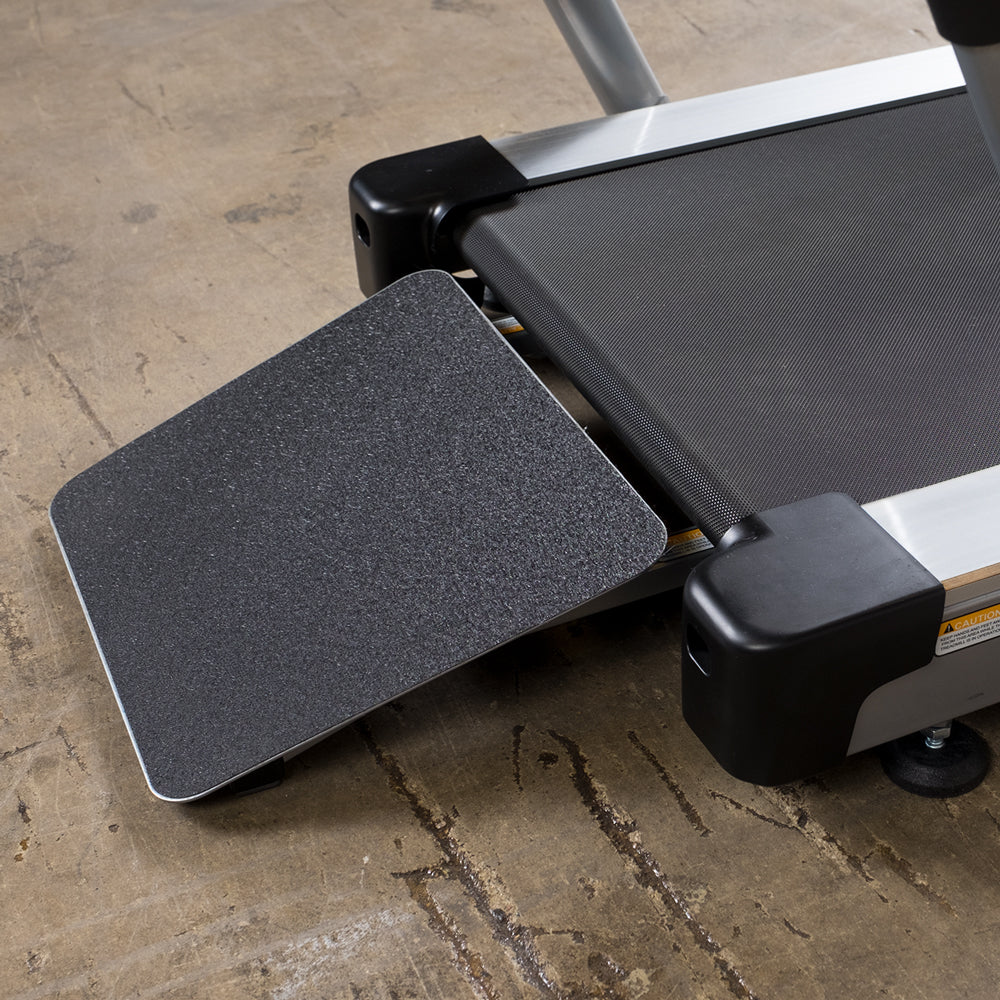 Body-Solid T50 Treadmill - close-up of incline ramp adjustment mechanism