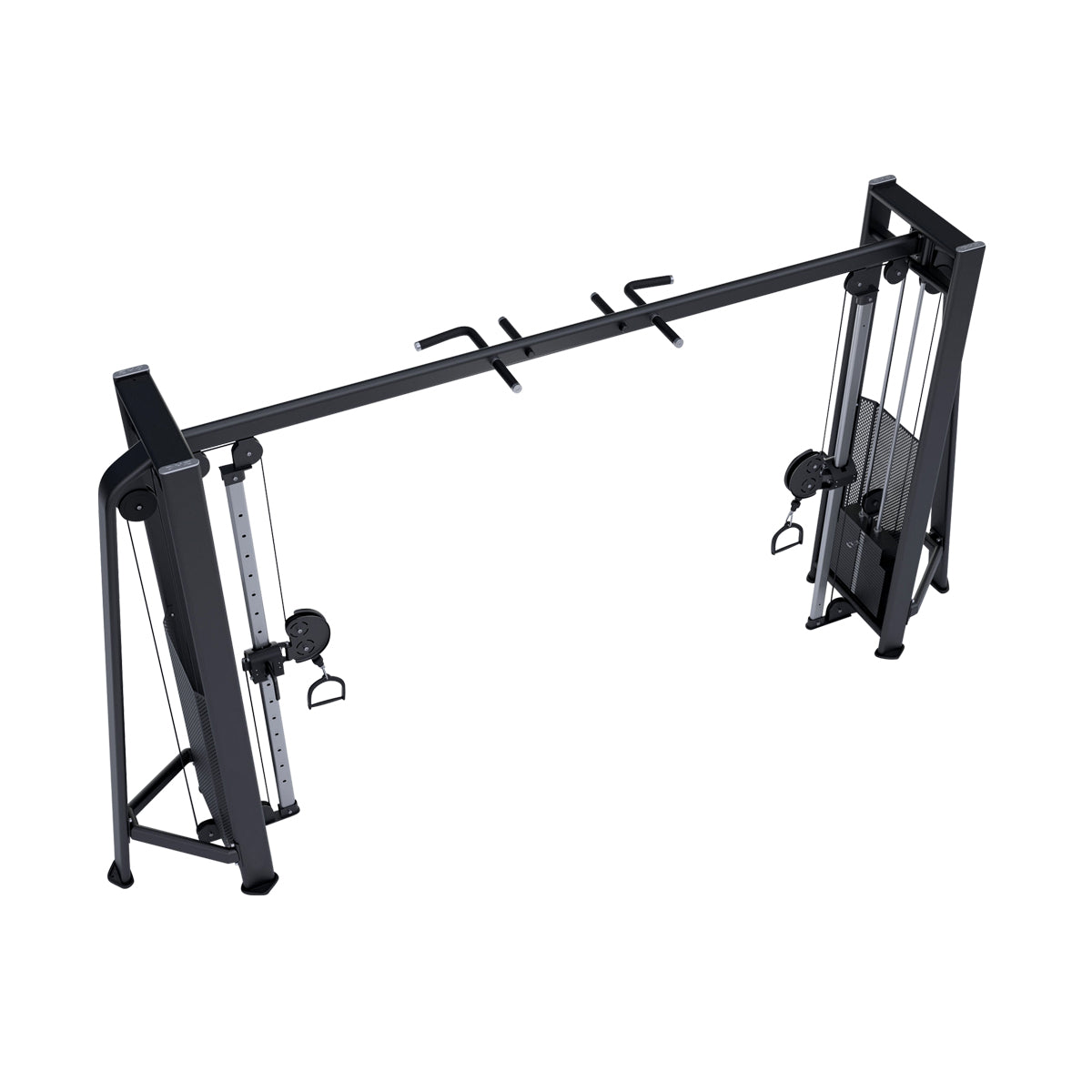 EVOLGEAR EVC-016C Cable Crossover - side angle view displaying dual weight stacks