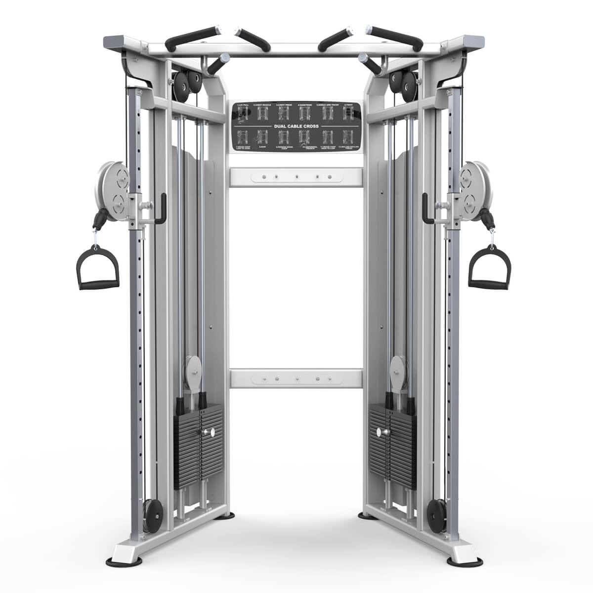 EVOLGEAR EVC-117A Dual Adjustable Pulley - side view displaying cable system