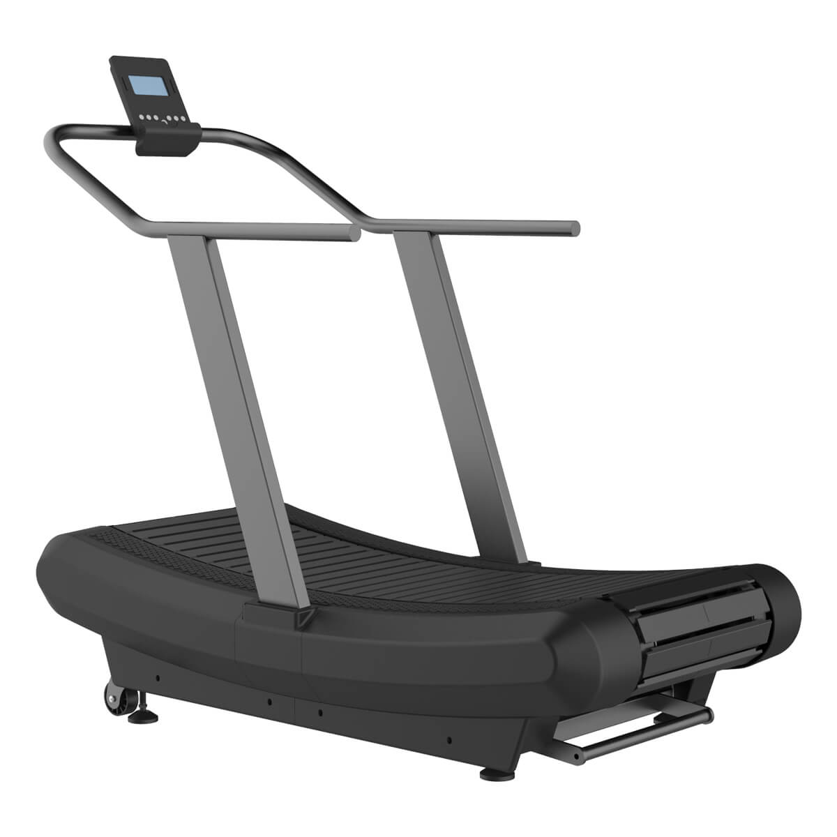 EVOLGEAR EVCD-700 Commercial Curved Treadmill - front view showing self-powered curved design