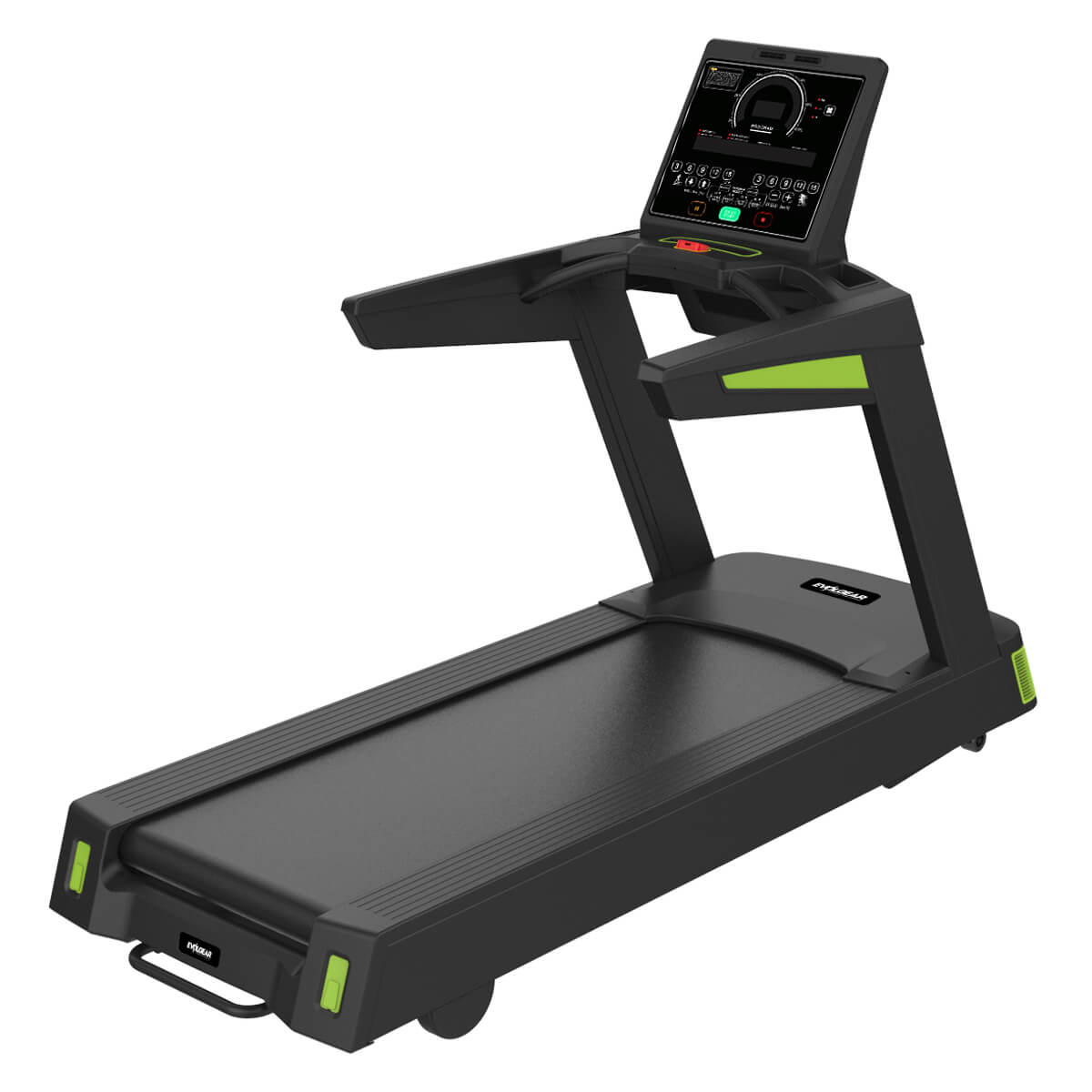 EVOLGEAR EVCD-830 Commercial Treadmill - front view showing LED keyboard console