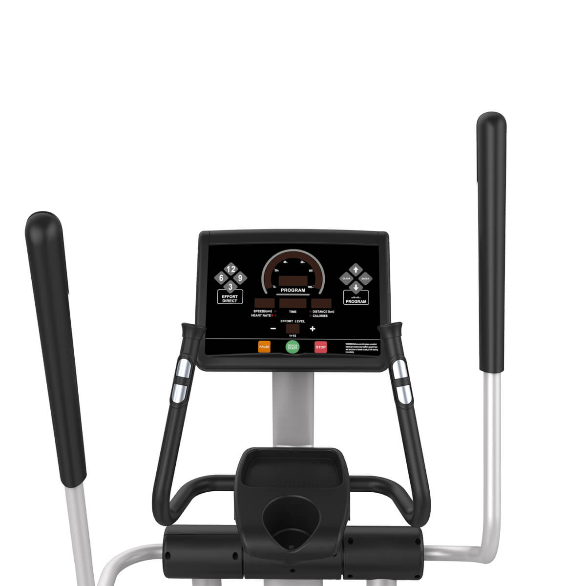 EVOLGEAR EVCD-930 Elliptical Trainer - side view displaying flywheel system