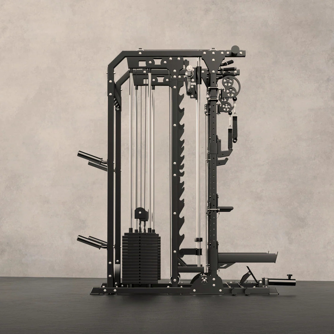Major Fitness B52 Pro Smith Machine - close-up of adjustable smith bar mechanism