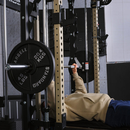 Major Fitness B52 Pro Smith Machine - front view showing dual weight stacks and cable system