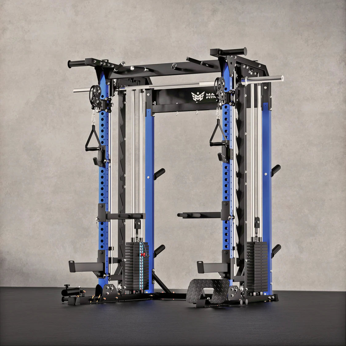Major Fitness B52 Pro Smith Machine - full equipment setup in home gym setting