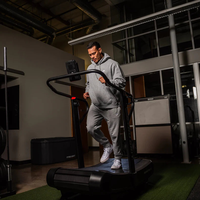 Tru Grit Grit Runner Elite Treadmill - front view showing premium curved running deck