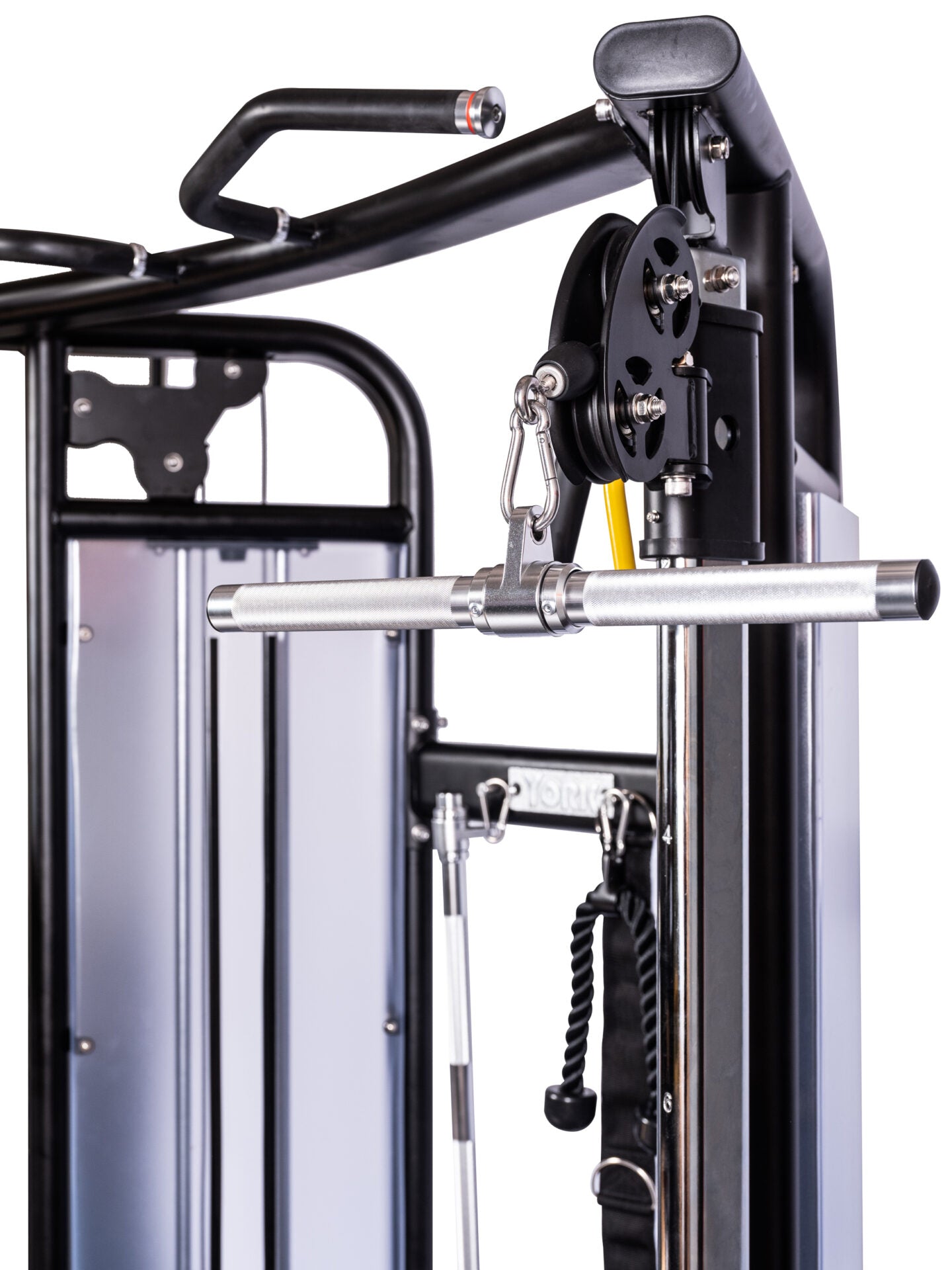 York Barbell STS Functional Cable Crossover - alternate angle highlighting dual-stack design